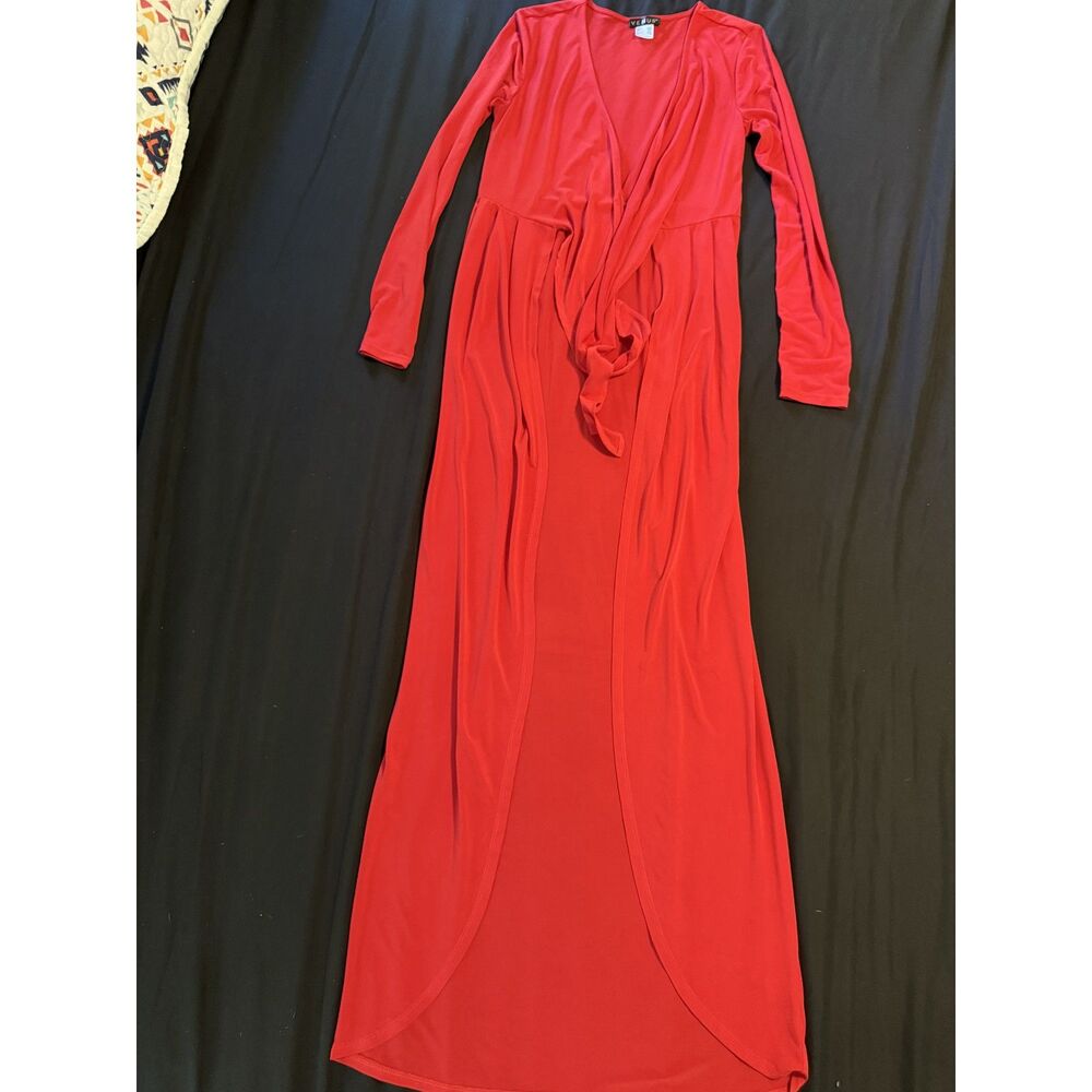 Venus Women's Long Sleeve Maxi Dress Cover Up - XS